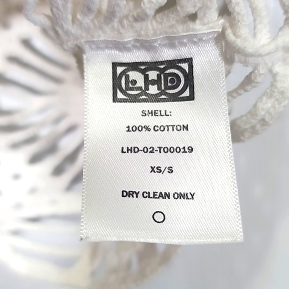 LHD white La Mer crop top size XS/S - Picture 5 of 7